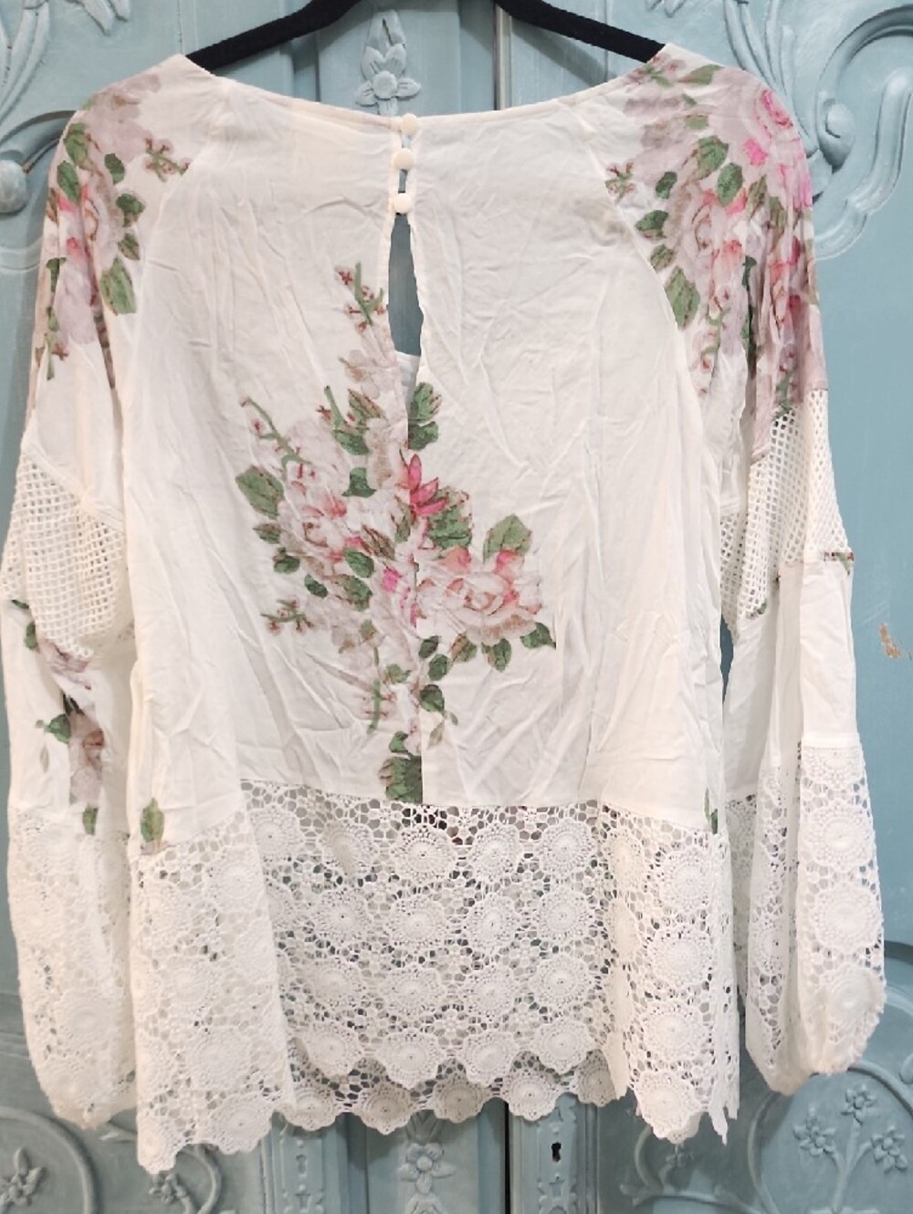 Tracy Reese Anthropologie Floral Lace Blouse Never Worn Rare - Picture 8 of 10
